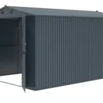 Capanno di Stoccaggio in Metallo 13x20FT - Soluzione Elegante e Resistente per i Tuoi Spazi Esterni