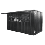 Container Bar Smontabile 4x2 Metri - Nero Intenso (RAL 9005)