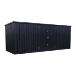 Container Smontabile 6x2m con Accesso Laterale - Nero Intenso