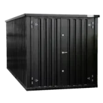 Container Smontabile 6x2m con Porta Frontale - Nero Intenso