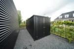 Container Smontabile 6x2m con Porta Frontale - Nero Intenso - immagine 5