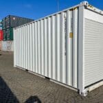 Container 20 Piedi High Cube con Porta Avvolgibile - Grigio Chiaro